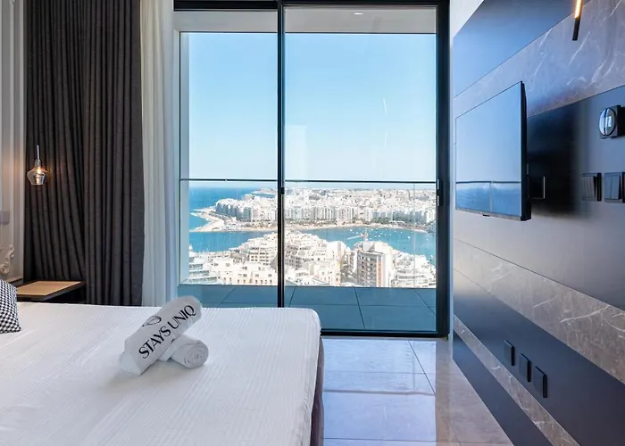 Διαμέρισμα 20th Floor Luxury Sea View Mercury Tower - Rooftop Pool! By Uniq Saint Julian's
